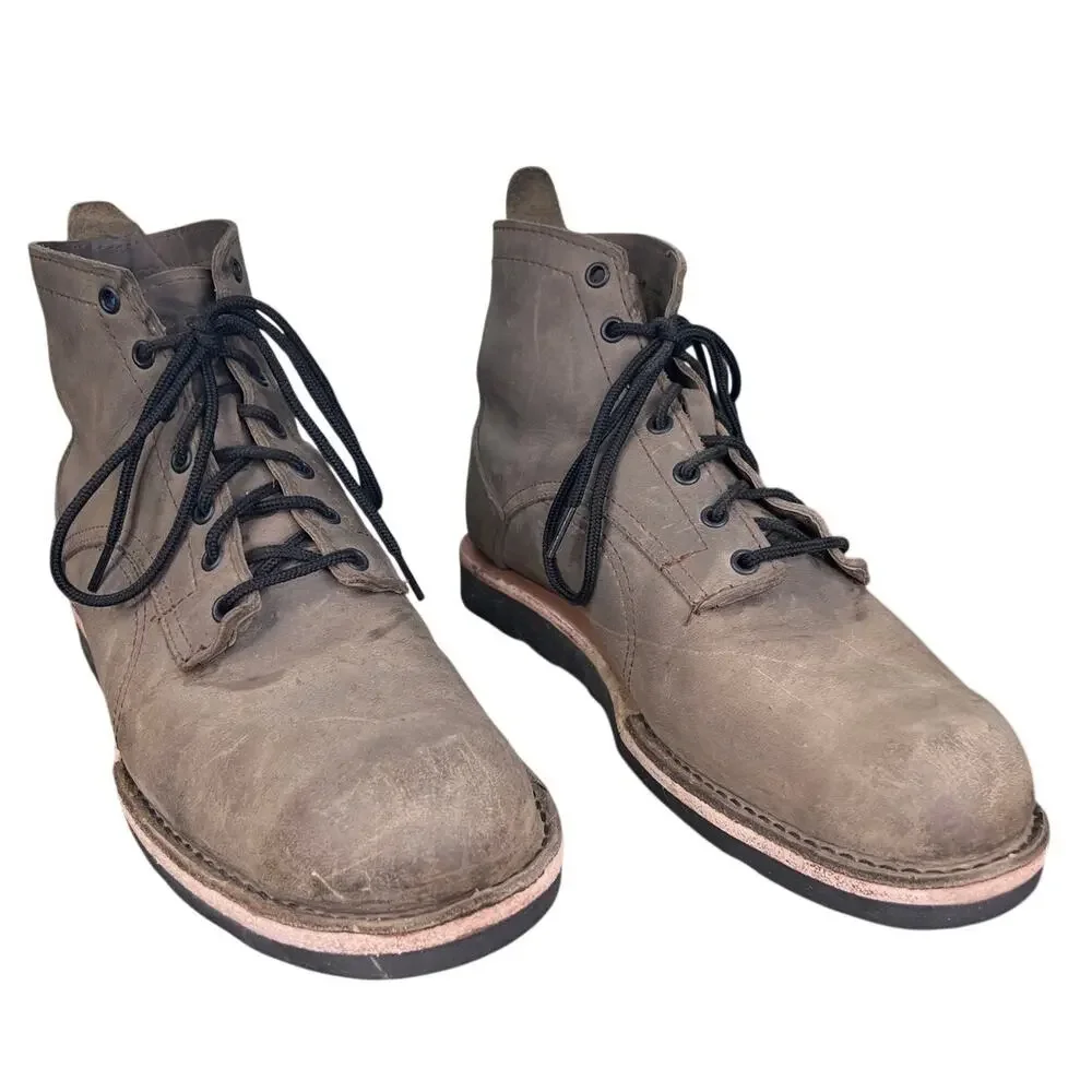 Origin Maine Men’s Coronado 6 Taupe Leather Vibram Sole Boot Size US 10.5 D